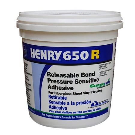 Henry 650 R Releasable Bond Pressure Sensitive Adhesive Gallon 12849