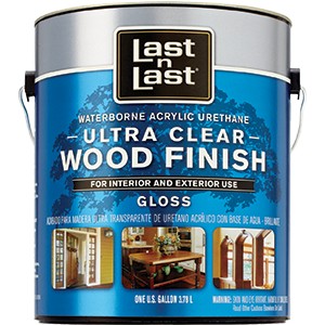 Absolute Coatings Last n Last Ultra Clear Wood Finish.