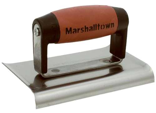 Marshalltown Stainless Steel Curved End Hand Edger
