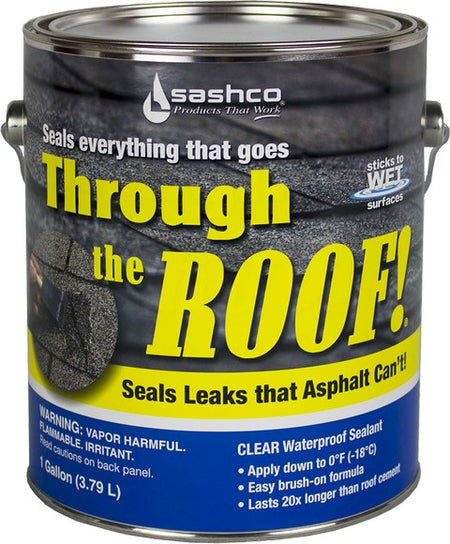 Sashco Through the Roof Clear Roof Sealant Gallon Can