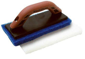 Marshalltown Scrub Float with Pads 14036The MARSHALLTOWN Grout Scrubber with both types of pads shown.