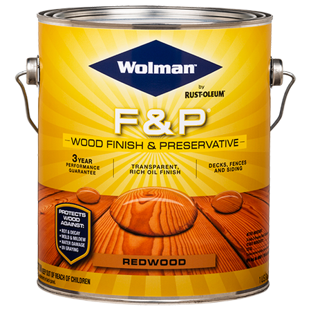 Wolman F&P Finish And Preservative Redwood Gallon