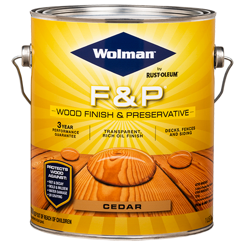 Wolman F&P Finish And Preservative Cedar Gallon