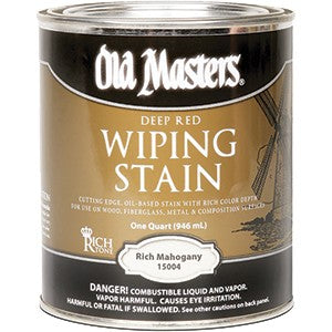 Old Masters Wiping Stain Classics Red Mahogany Quart