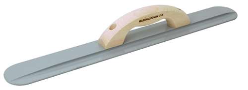 Marshalltown Round End Magnesium Hand Float with Large Round Wood Handle