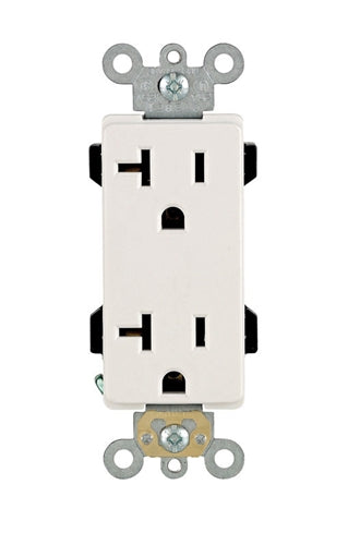 Leviton 16352 Decora Plus 20 amps 125 V Duplex Outlet