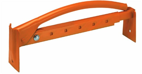 QLT by Marshalltown Brick Tongs close-up image highlighting the metal handle and sturdy construction.