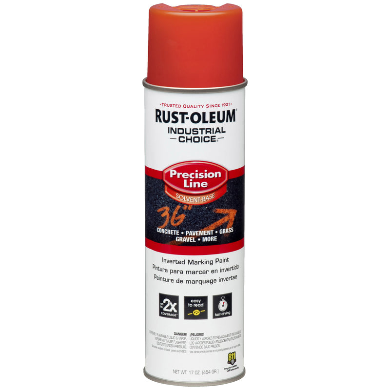 Rust-Oleum Industrial Choice M1600 System SB Precision Line Marking Paint Fluorescent Red
