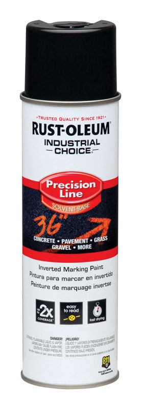 Rust-Oleum Industrial Choice M1600 System SB Precision Line Marking Paint Black