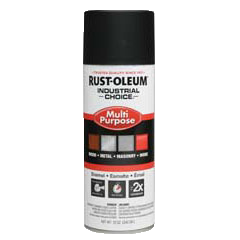 Rust-Oleum Industrial Choice 1600 System Multi-Purpose Enamel Spray Semi-Flat Black