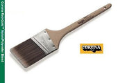 Corona Delta Red-Gold Paint Brush with blend of solid round tapered DuPont™ Tynex® Nylon and Orel® Polyester filaments.