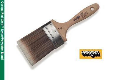 An image of the Corona Zane Red-Gold Nylon/Polyester Paint Brush 18770, showcasing its sleek design and high-quality bristles.