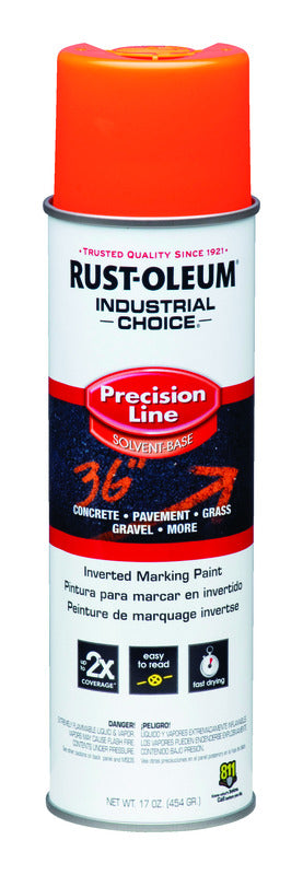 Rust-Oleum Industrial Choice M1600 System SB Precision Line Marking Paint Fluorescent Orange