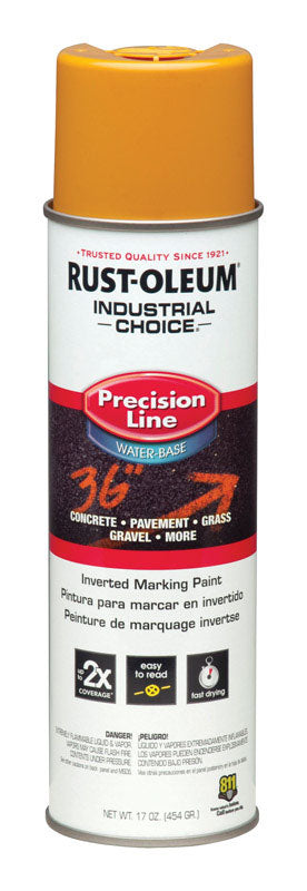 Rust-Oleum Industrial Choice M1800 System Water-Based Precision Line Marking Paint Caution Yellow