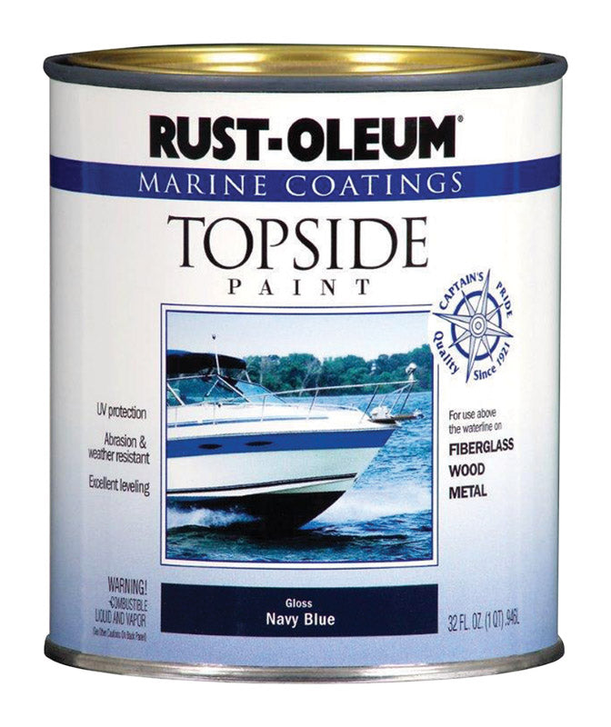 Rust-Oleum Marine Topside Paint Quart Gloss Navy Blue