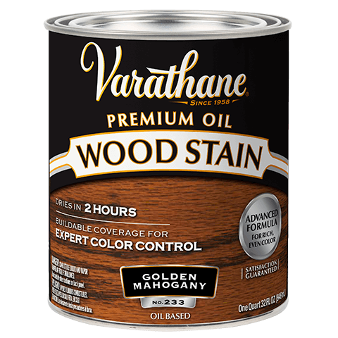 Varathane Premium Wood Stain Quart Golden Mahogany