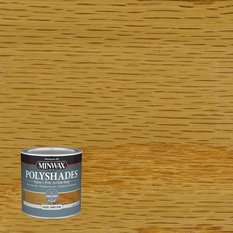 Minwax PolyShades Gloss 1/2 Pint Honey Pine