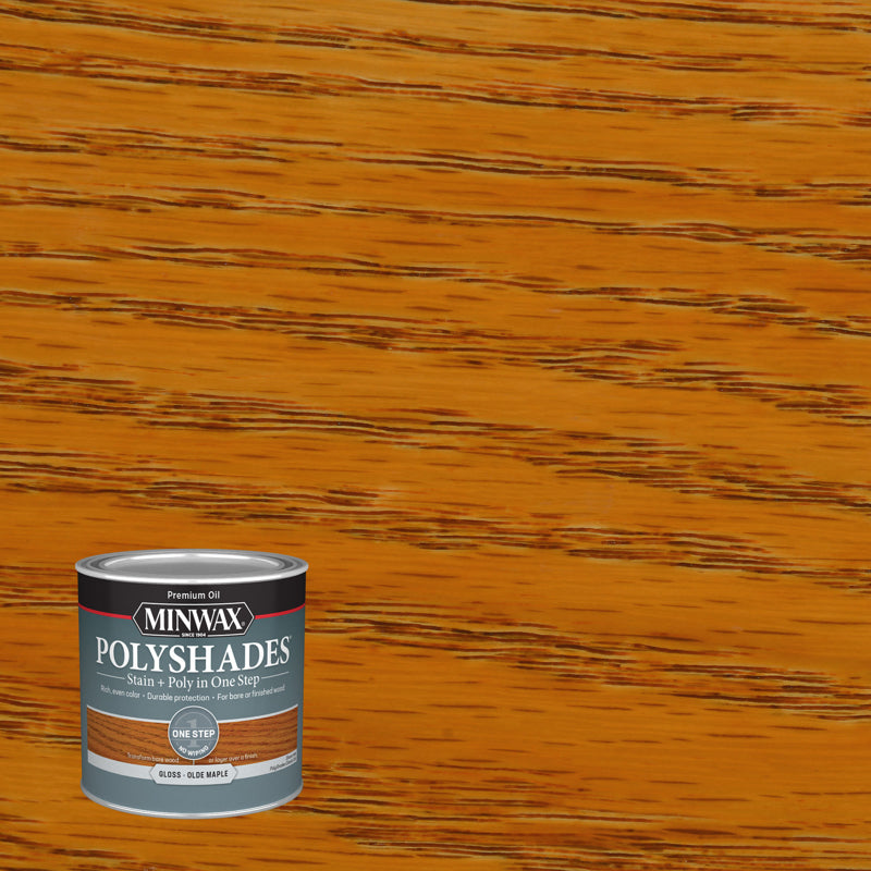 Minwax PolyShades Gloss 1/2 Pint Olde Maple