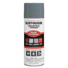 Rust-Oleum Industrial Choice 1600 System Multi-Purpose Enamel Spray ANSI 49 Medium Light Gray