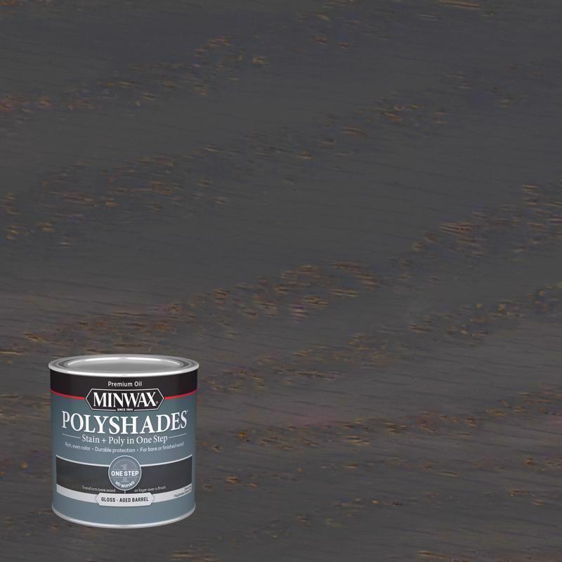 Minwax PolyShades Gloss 1/2 Pint Aged Barrel
