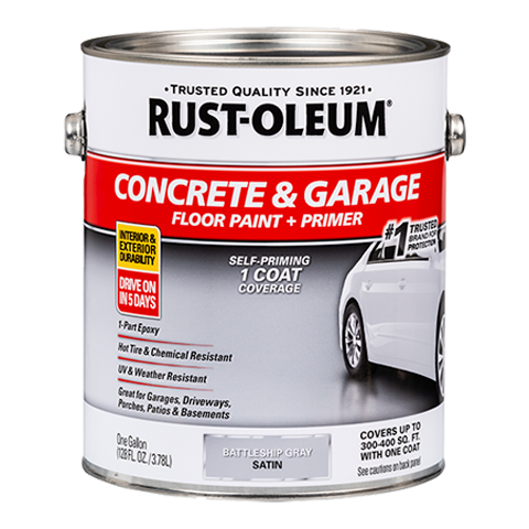 Rust-Oleum EPOXYShield Concrete Floor Paint Battleship Gray