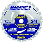 Irwin 7-1/4" 24 Tooth Marathon Circular Saw Blade 24030