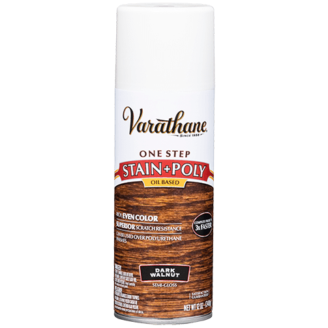 Varathane Stain & Poly Spray Dark Walnut