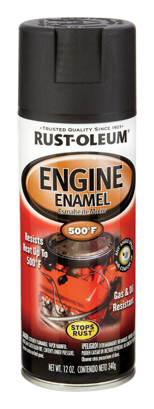 Rust-Oleum 248932 12 oz. Gloss Black Engine Enamel Spray Paint