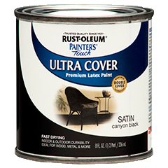 Rust-Oleum Painters Touch Ultra Cover Half Pint Satin Canyon Black