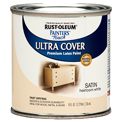 Rust-Oleum Painters Touch Ultra Cover Half Pint Satin Heirloom White