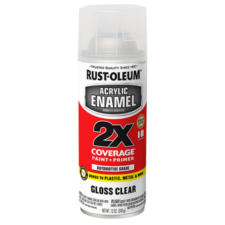 Rust-Oleum Acrylic Automotive Enamel 2X Spray Paint Gloss Clear