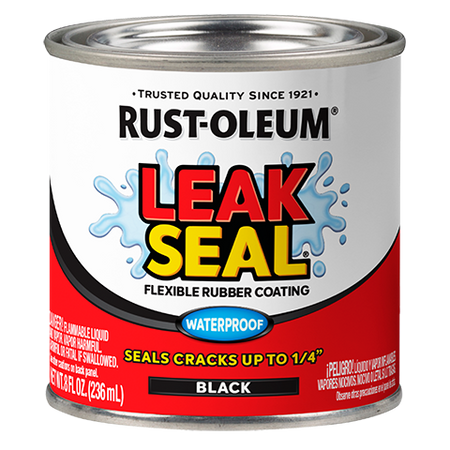 Rust-Oleum LeakSeal Brush Half Pint Black