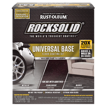 Rust-Oleum RockSolid Polycuramine® Universal Base Floor Coating Kit 1-Car High Gloss 282841