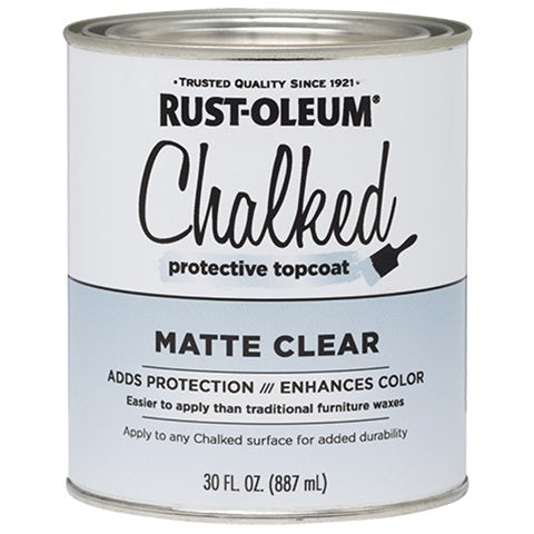 Rust-Oleum Chalked Protective Top Coat Matte Clear 30 Oz 287722