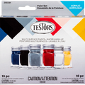 Testors 10-Pc Primary Colors Acrylics Paint Set 290291