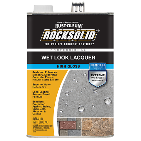 Rust-Oleum RockSolid Wet Look Lacquer High Gloss Gallon 293443