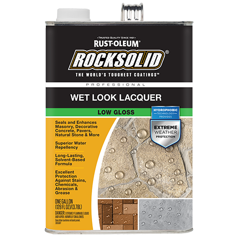Rust-OleuRust-Oleum RockSolid Wet Look Lacquer Low Gloss Gallon 293444