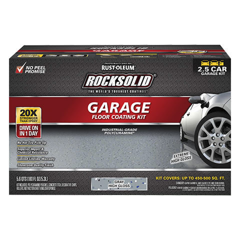 Rust-Oleum RockSolid Polycuramine® Garage Floor Coating Kit Gray