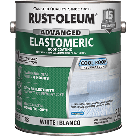 Rust-Oleum® 750 Elastomeric Roof Coating Gallon White 301903