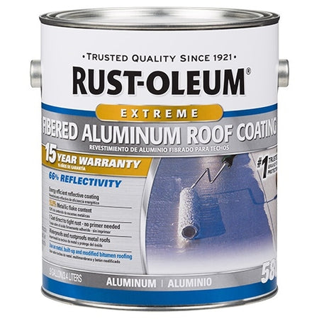 Rust-Oleum 15 Year Fibered Aluminum Roof Coating