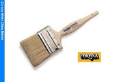  The image shows the Corona Urethaner White China Paint Brush 3052 with its hand-formed chisel and unlacquered plastic foam Kaiser handle. The nickel ferrule is visible at the base of the bristles, highlighting its sturdy construction.