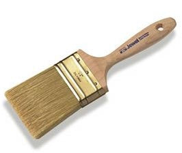 The image showcases the Corona MightyPro Jewel Paint Brush 3061 with its full stock 100% natural white China bristle.