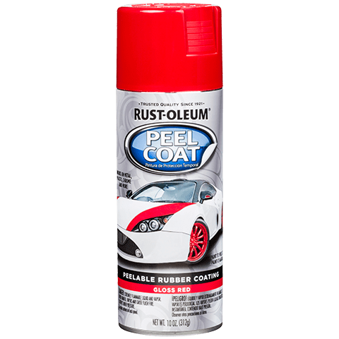 Rust-Oleum Peel Coat Gloss Finish Spray Paint Red