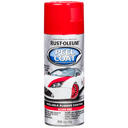 Rust-Oleum Peel Coat Gloss Finish Spray Paint Red