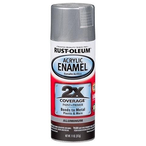 Rust-Oleum Acrylic Automotive Enamel 2X 11 Oz Spray Aluminum 314030