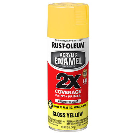 Rust-Oleum Acrylic Automotive Enamel 2X Spray Paint Gloss Yellow