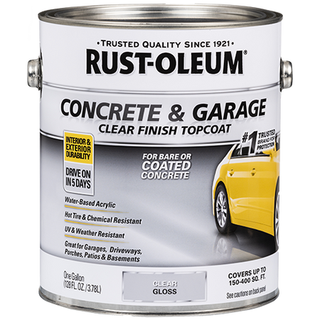 Rust-Oleum Concrete & Garage Clear Finish Topcoat Clear Gloss