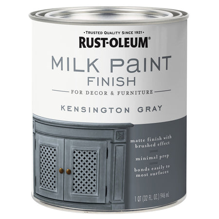 Rust-Oleum Milk Paint Finish Quart Kensington Gray