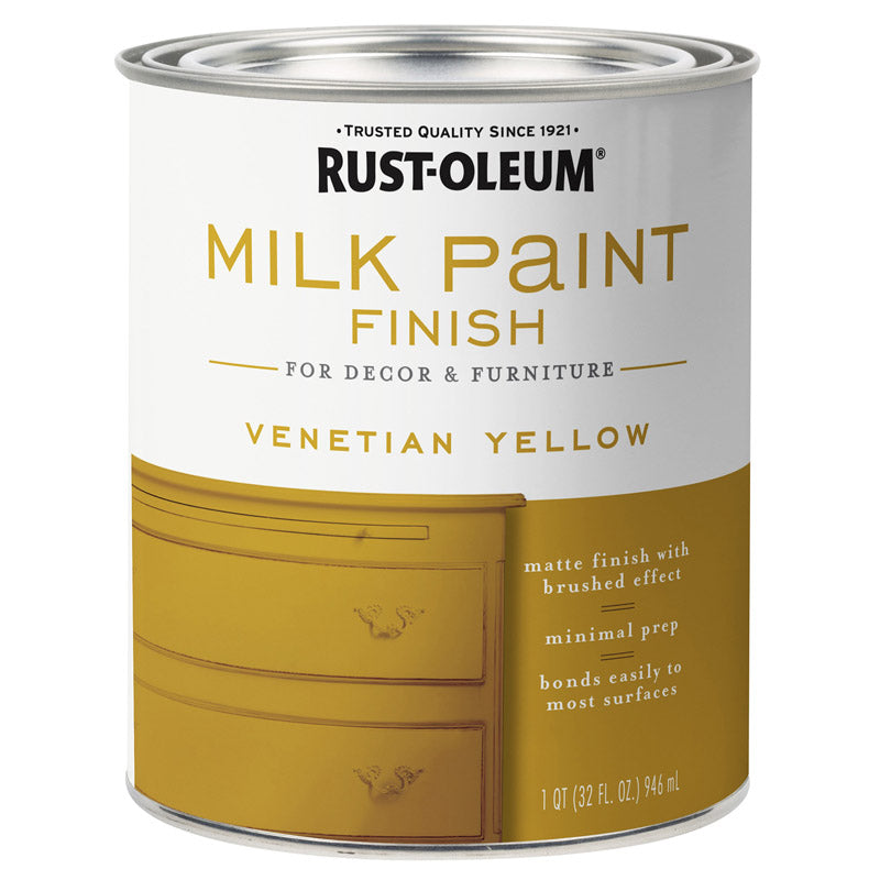 Rust-Oleum Milk Paint Finish Quart Venetian Yellow
