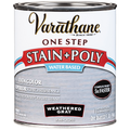 Varathane One Step Stain & Poly Water-Based Quart Weathered Gray